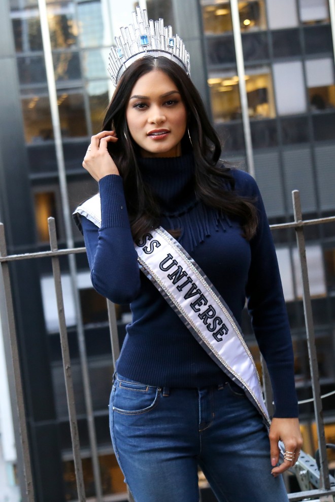 MISS Universe 2015 Pia Alonzo Wurtzbach on her first official day as Miss Universe in New York.  JORY RIVERA