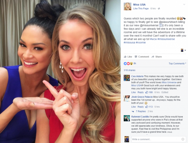 SCREENGRAB FROM MISS USA'S FACEBOOK PAGE
