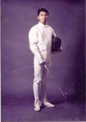 DAXIM Lucas during his early fencing days.
