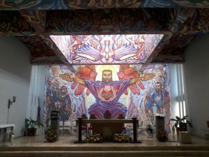 THE FAMOUS mural at the St. Joseph the Worker chapel or the Chapel of the Angry Christ in Victorias