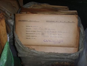 1950s Spanish documents trashed in 2014 by new owners