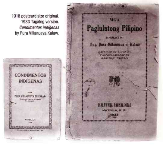 Pura Villanueva Kalaw cookbook in the original version