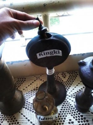 KEROSENE lamps called “kingki”