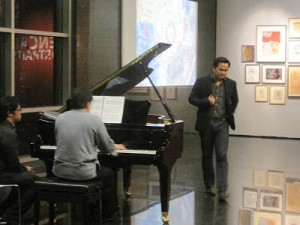TENOR Arthur Espiritu with pianist Najib Ismail obliged with a special number during the culminating concert of his masterclass on Jan. 19.