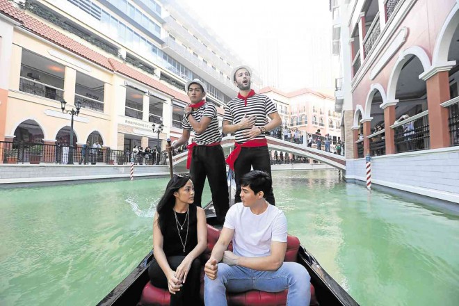  VIRTUAL VENICE   Consider the Venice Grand Canal Mall in McKinley Hill, Taguig City, the most romantic mall on Valentine’s Day, as it is easy for lovers to imagine themselves in Venice, Italy, as gondoliers serenade them with love songs. LYN RILLON