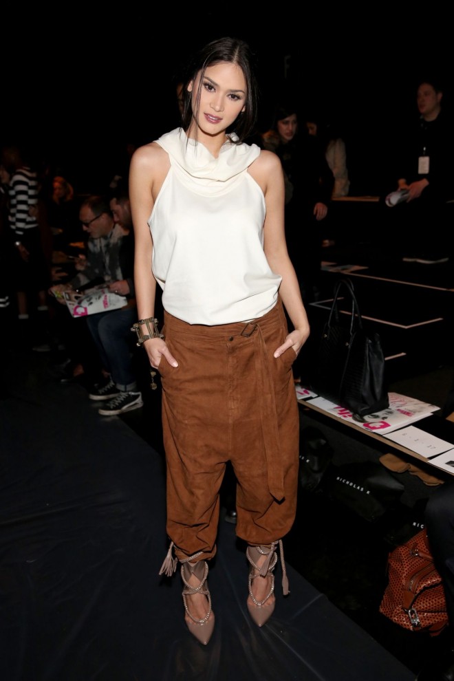 HER FIRST #OOTD during New York FashionWeek, clothes by Nicholas K and shoes by Monika Chiang. CONTRIBUTED PHOTO