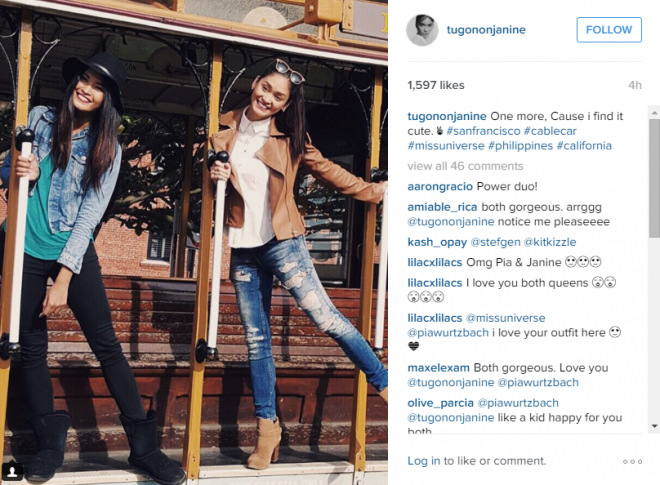 SCREENGRAB FROM JANINE TUGONON’S INSTAGRAM ACCOUNT