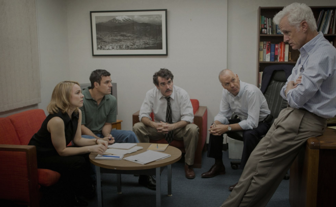 A scene from "Spotlight," Solar Pictures.