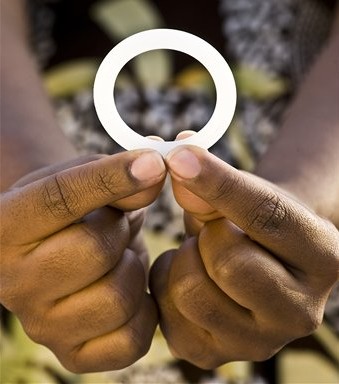 This photo provided by the International Partnership for Microbicides shows a ring that is coated with an anti-AIDS drug designed for women to insert into the vagina once a month to reduce the risk of HIV infection. Researchers say women who inserted a vaginal ring coated with an anti-AIDS drug once a month were partially protected against HIV infection. Two large studies in Africa found the effect was modest, reducing overall HIV infection by about a third. But surprisingly, the ring worked far better in women 25 and older, leaving researchers wondering if younger women who got little to no benefit simply didnt use the device properly. (Andrew Loxley/International Partnership for Microbicides via AP)