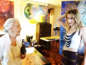 CANDID moment with artist Betsy Westendorp, Grisar’s maternal grandmother