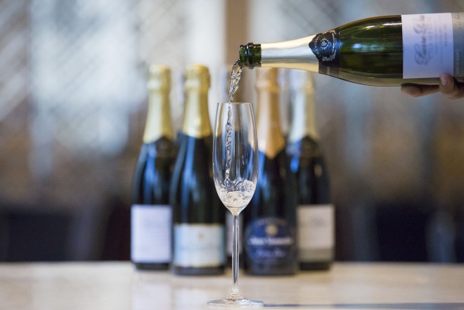 CHAMPAGNES from brands such as Jean Vesselle and Delamotte, at Makati Diamond Residences