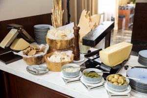 FOR CHEESE lovers, a raclette station is included in the champagne brunch.