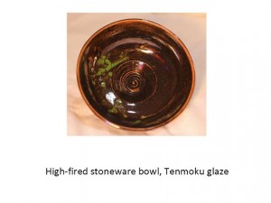 HIGH-FIRED stoneware bowl with Tenmoku glaze by Peppon Rondain