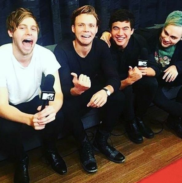 5 Seconds of Summer: Luke Hemmings, Ashton Irwin, Callum Hood, Michael Clifford. SCREENGRAB FROM the band's Facebook page