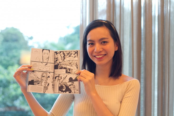TOBEYOU contributing artist and “Janus Silang” comic book illustrator Natasha Ringor shows her favorite page. ALEXIS CORPUZ