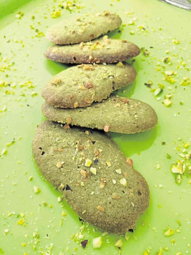BUTTERY Green Tea Cookie with Pistachio. PHOTOS BY VANGIE BAGA-REYES