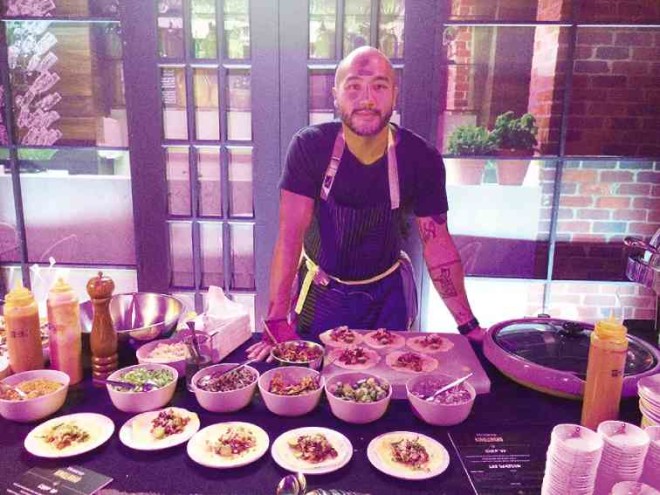 GOURMET street food was prepared by two well-known chefs: JP Anglo of Sarsa and Kafé Batwan