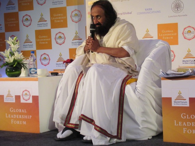 Sri Sri Ravi Shankar: "Leadership has meaning only when there’s chaos; otherwise, the leader has no role to play. And I assure you, there is a lot of chaos in the world."