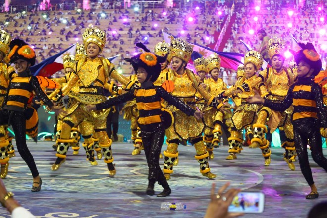 Buyogan Festival dance troupe. COURTESY OF AOL