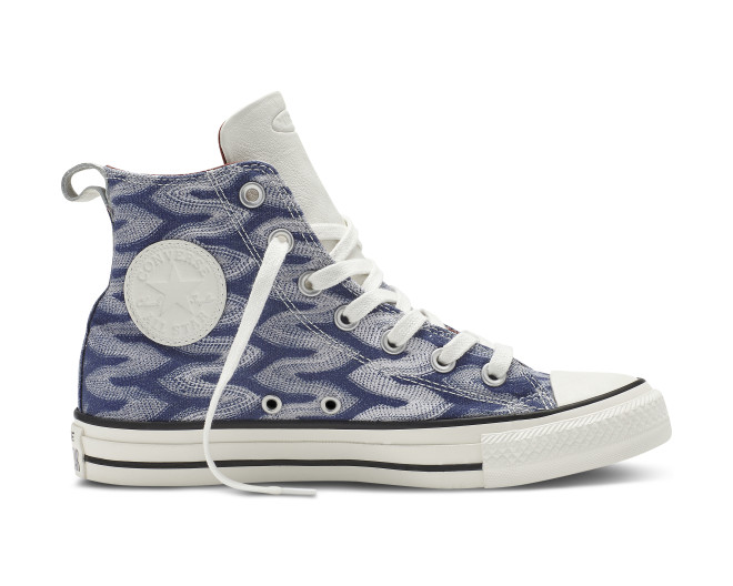CONVERSE and Missoni collaborate on a collection of shoes with iconic zigzag patterns.