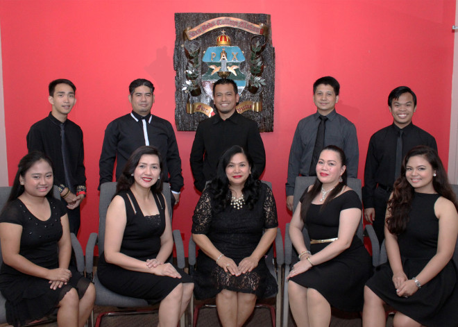 THE SAN Beda College Alabang Music & Art Area Teachers. (From front left): Ms. Fritzie V. Villanueva, Ms. Mary Grace M. Gray, Ms. Yeyette H. Joson (subject area chair), Ms. Maita R. Lualhati & Ms. Jovelyn A. Maliza. (From back left): Mr. Chris Laurence O. Balintona, Ms. Arvin D. Tumambing, Mr. Melvin C. Rioveros, Mr. Aris A. Cabacungan and Mr. Mark Jason B. Tan.