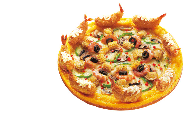 Seafood Island Pizza