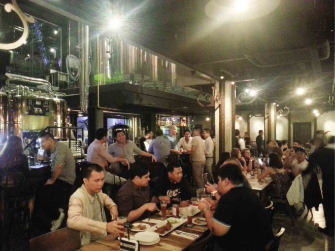 LATE-NIGHT crowd at The Brewery CONCEPCION