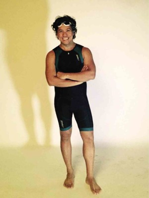 IN HIS first triathlon suit