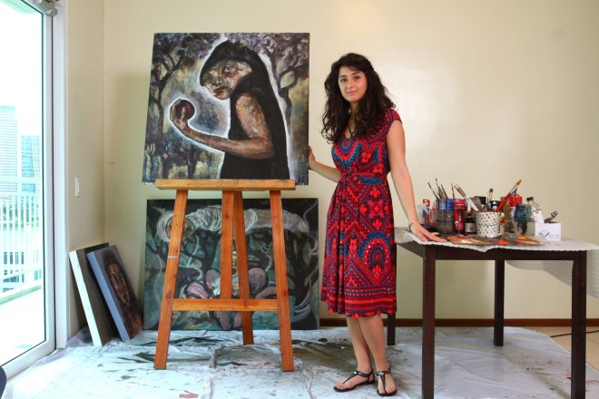 Syrian artist Noor Bahjat