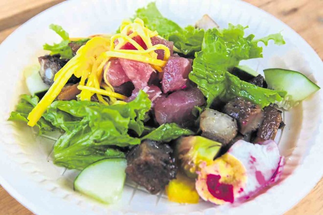 Sinuglaw Salad by chef Clinton Gregorio of Davao City