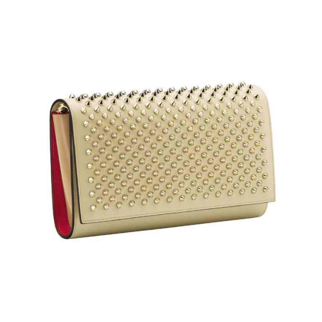 PALOMA ivory clutch with spikes