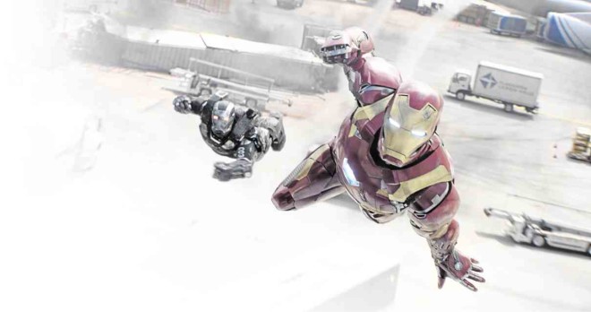 ARMOR bearers Iron Man (Downey) and WarMachine (Don Cheadle)