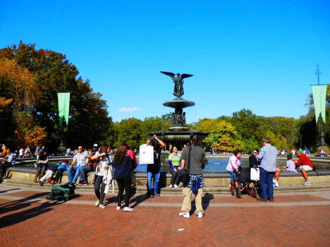 The Bethesda Fountain has appeared in many films, TV shows and music videos, including the rousing music number in the movie Enchanted