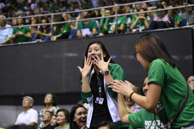 FORMER Lady Archer Desiree Cheng cheering her heart out for her former teammates MARTIN SAN DIEGO 