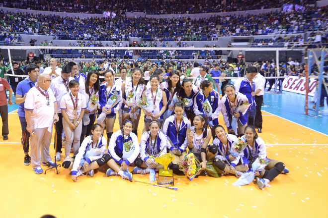 LADY Eagles, women’s volleyball first runner-up MARTIN SAN DIEGO