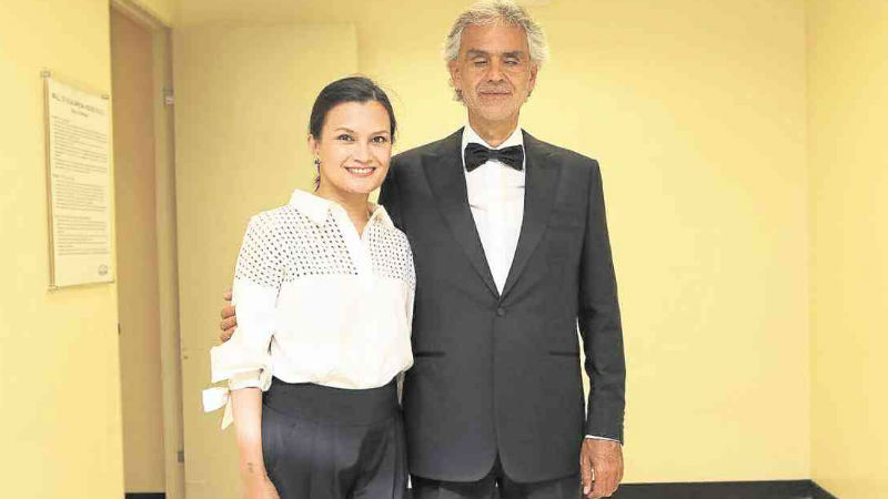 THE AUTHOR with Andrea Bocelli