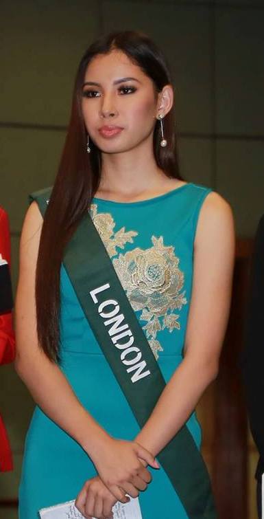 London-based Kiara Giel Gregorio, a veteran of the Mutya ng Pilipinas and Miss World Philippines pageants