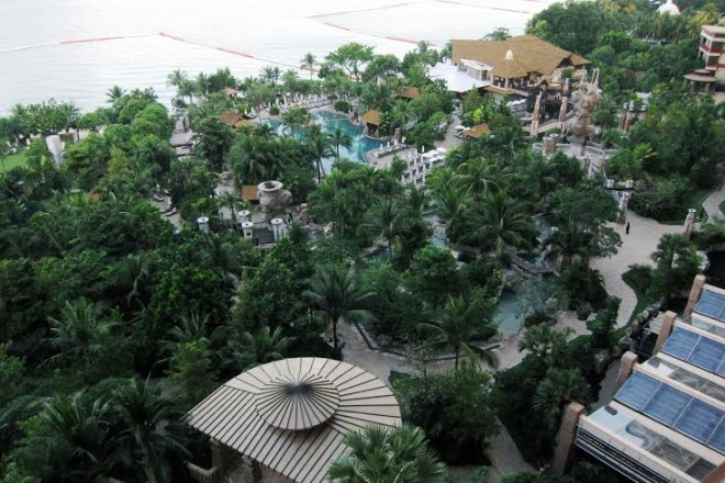 The jungle-inspired, six-star Centara Grand Mirage Beach Resort, Pattaya