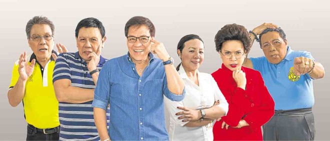 WILLIE (third from left), and as Mar, Rody and Jojo. Daughter Frida Nepomuceno plays Grace, and actress Geraldine Villamil portrays Miriam