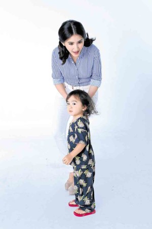 RICA Peralejo and 2-year-old son Philip