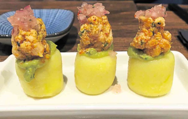 “causa”-inspired appetizers