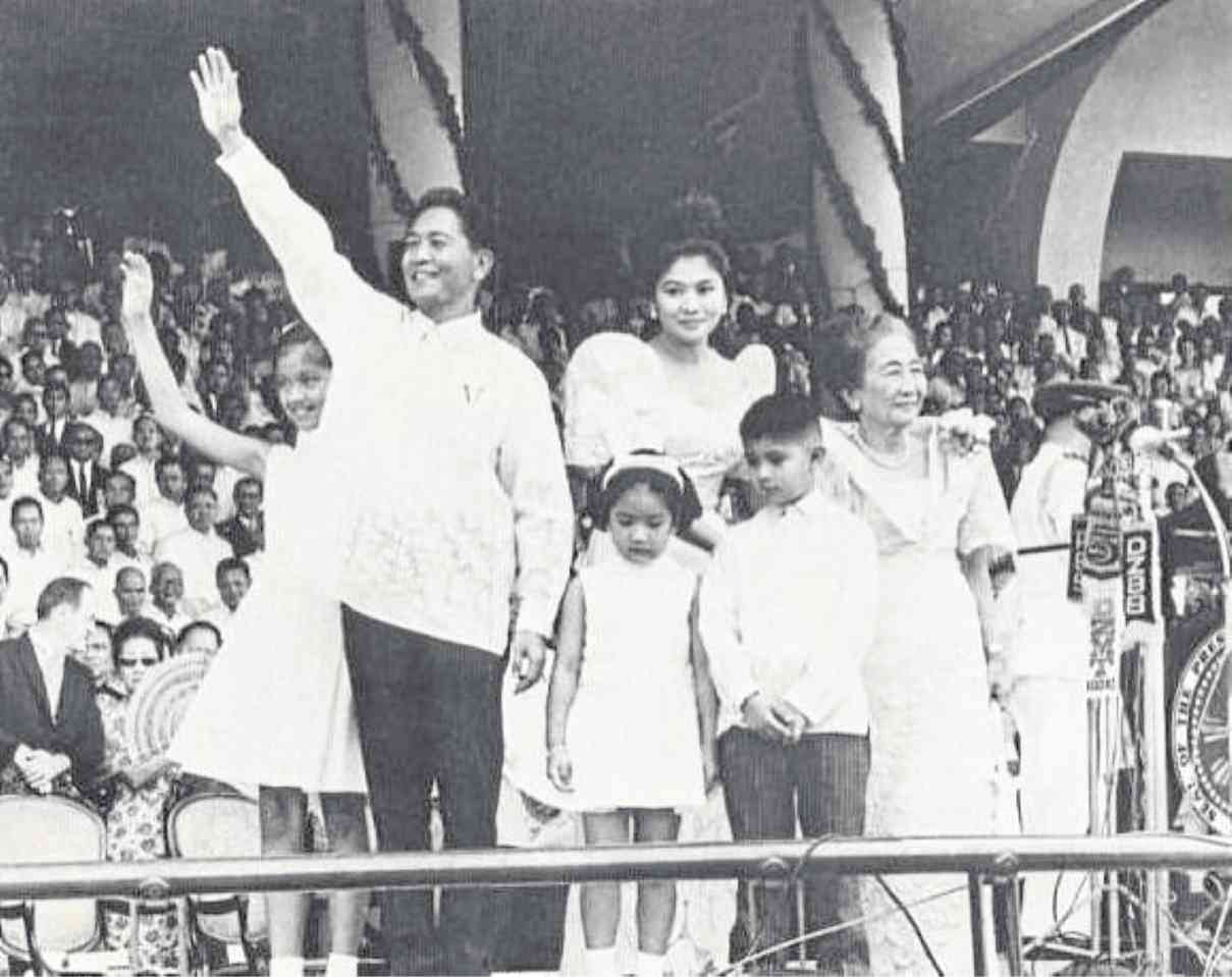 PRESIDENT Ferdinand Marcos in the 1965 inaugural