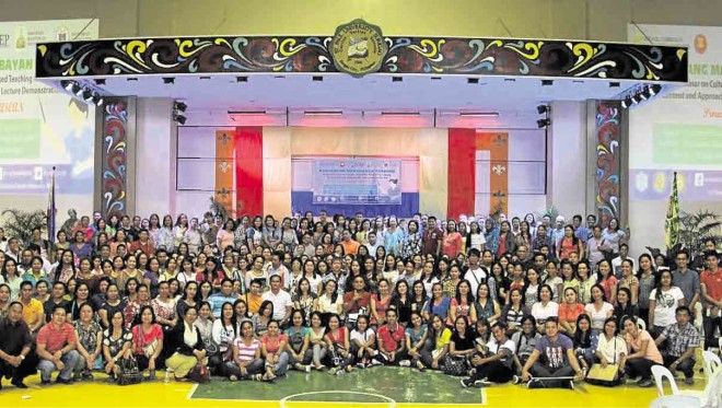 SOME 800 teachers take part in Kaguruang Makabayan: National Training on Culture-Based Education Curriculum.
