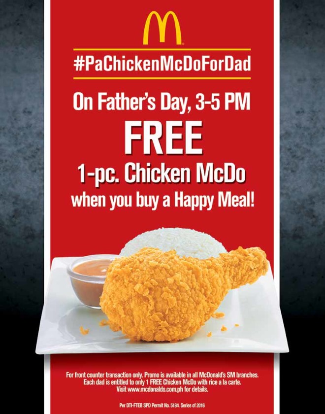 McDonald's Father's Day Treat
