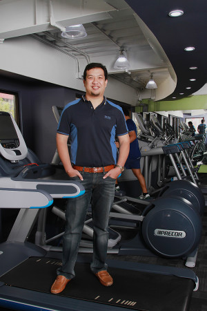 ENGINEER Raymond de los Santos on the state-of-the-art treadmill