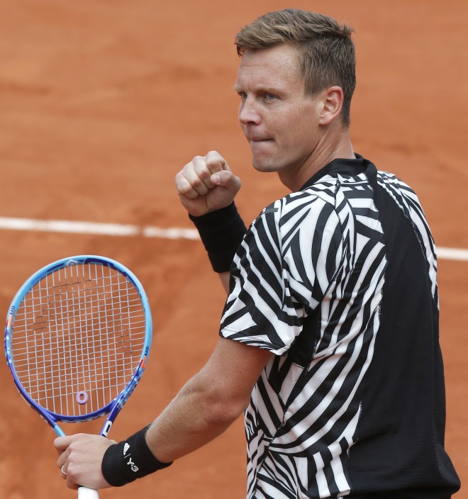 Tomas Berdych at the 2016 French Open