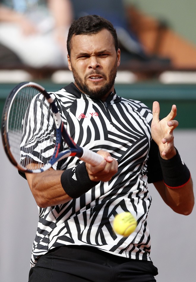 Jo-Wilfried Tsonga at the 2016 French Open