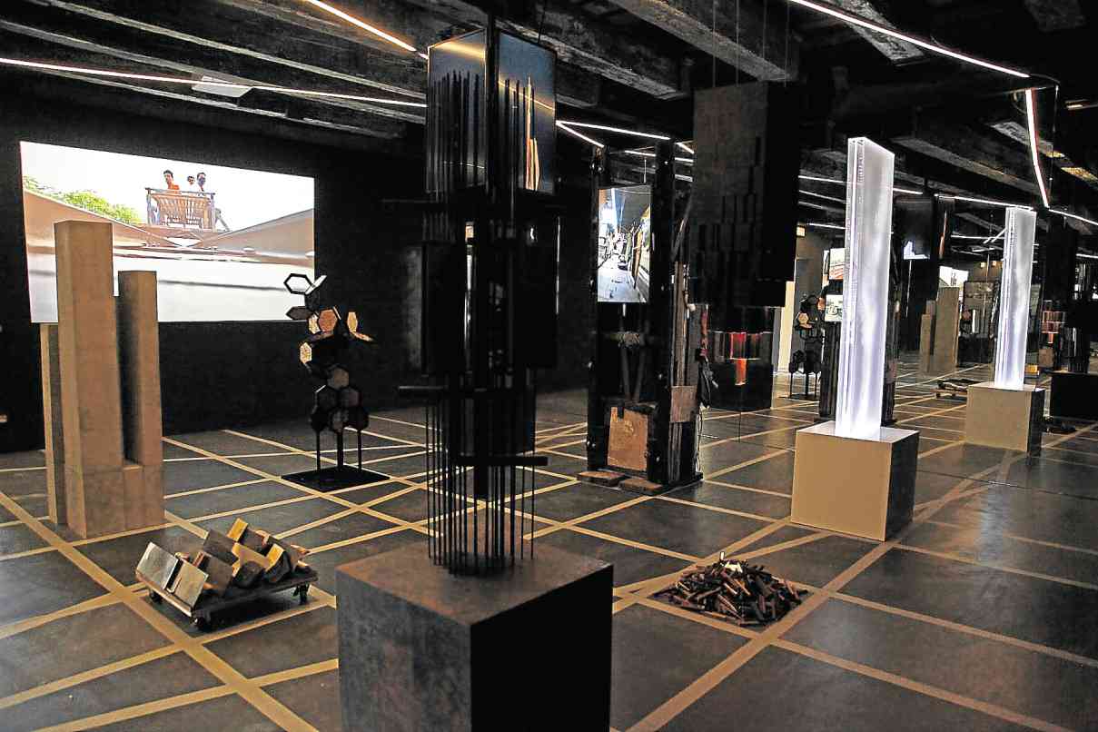 THE PHILIPPINE pavilion, titled “Muhon: Traces of an Adolescent City,” is divided into three rooms representing three time periods—History, Modernity and Conjecture, or the past, the present and what could be. Stylized sculptural presentations of “muhons” signifying nine chosen postwar landmarks and structures in Manila undergo changes from room to room, allowing visitors to reflect on their respective interpreters’ examination of the subject of Filipino identity and character as expressed through the evolution of built heritage.