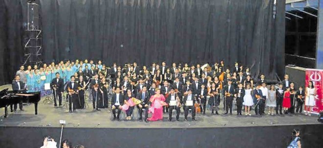 CLASSIC Youth Orchestra with pianist Ingrid Sala-Santamaria on its inaugural concert at SM Seaside City