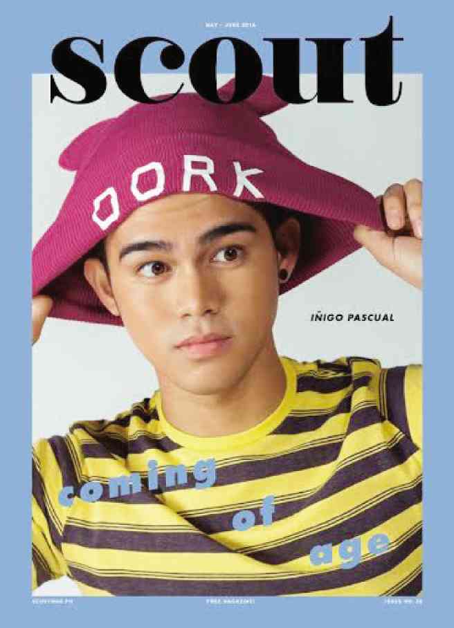 IN SCOUT’S latest issue, second-generation star Iñigo Pascual talks about living in his father’s shadow and wanting to be his own man in the world.